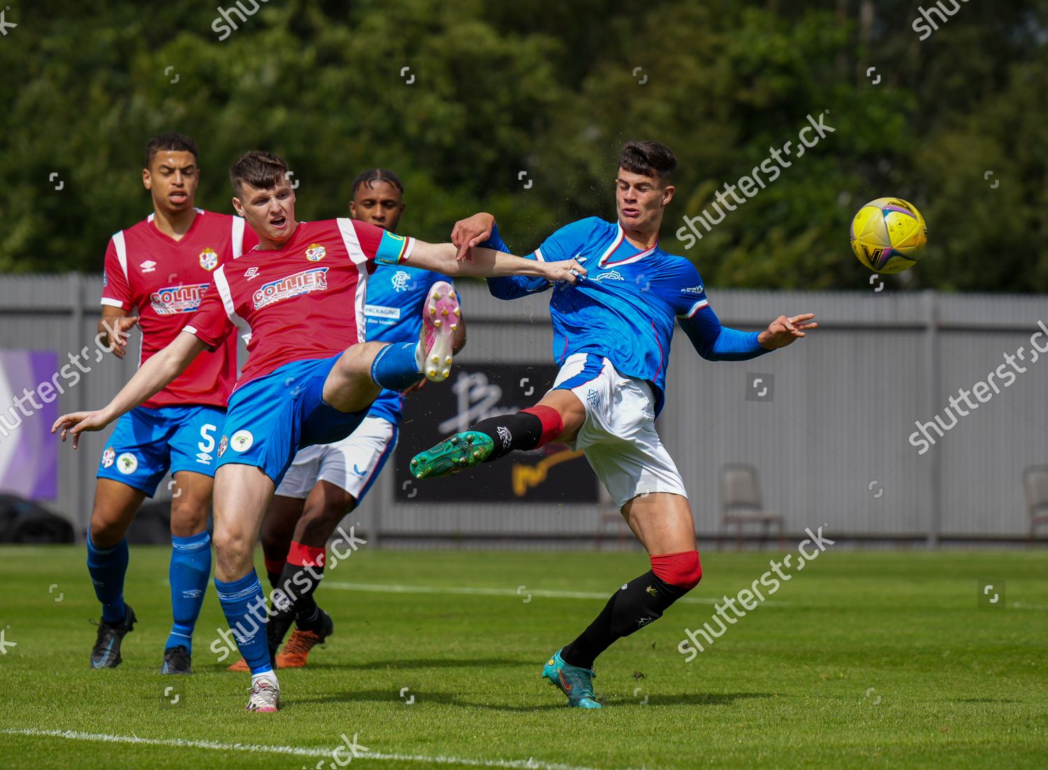 Robbie Ure Rangers B Challenges Ball Editorial Stock Photo - Stock ...