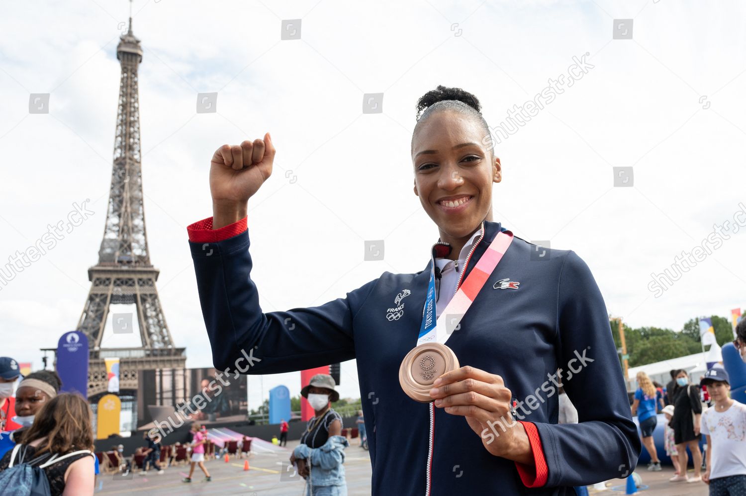 Althea Laurin Fan Zone During Her Editorial Stock Photo Stock Image