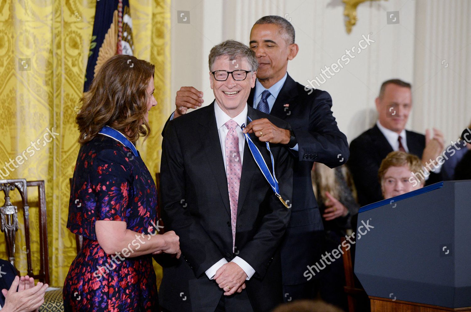 Bill Gates His Wife Melinda Announce Editorial Stock Photo - Stock