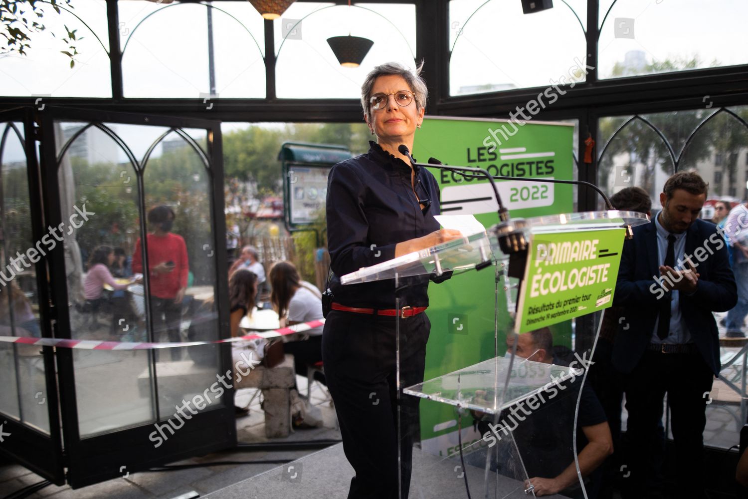 Candidate Eelv Green Party Primary Elections Editorial Stock Photo