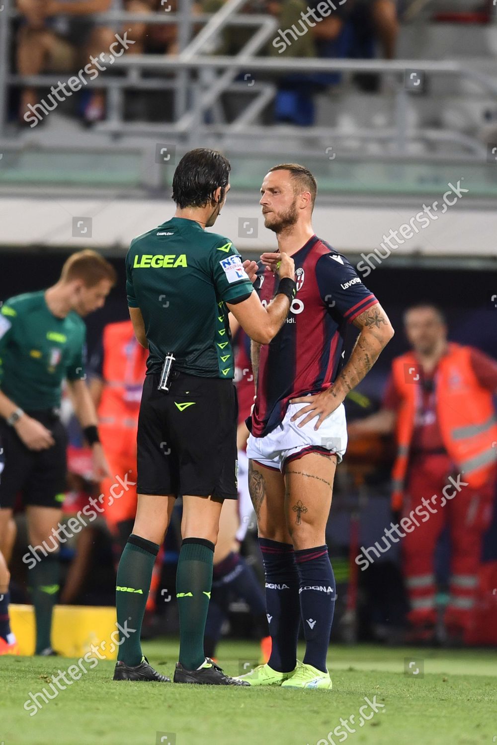 Camplone Referee Marko Arnautovic Bologna Editorial Stock Photo