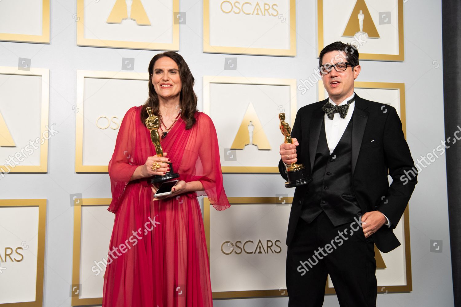 Alice Doyard Anthony Giacchino Head Backstage Editorial Stock Photo