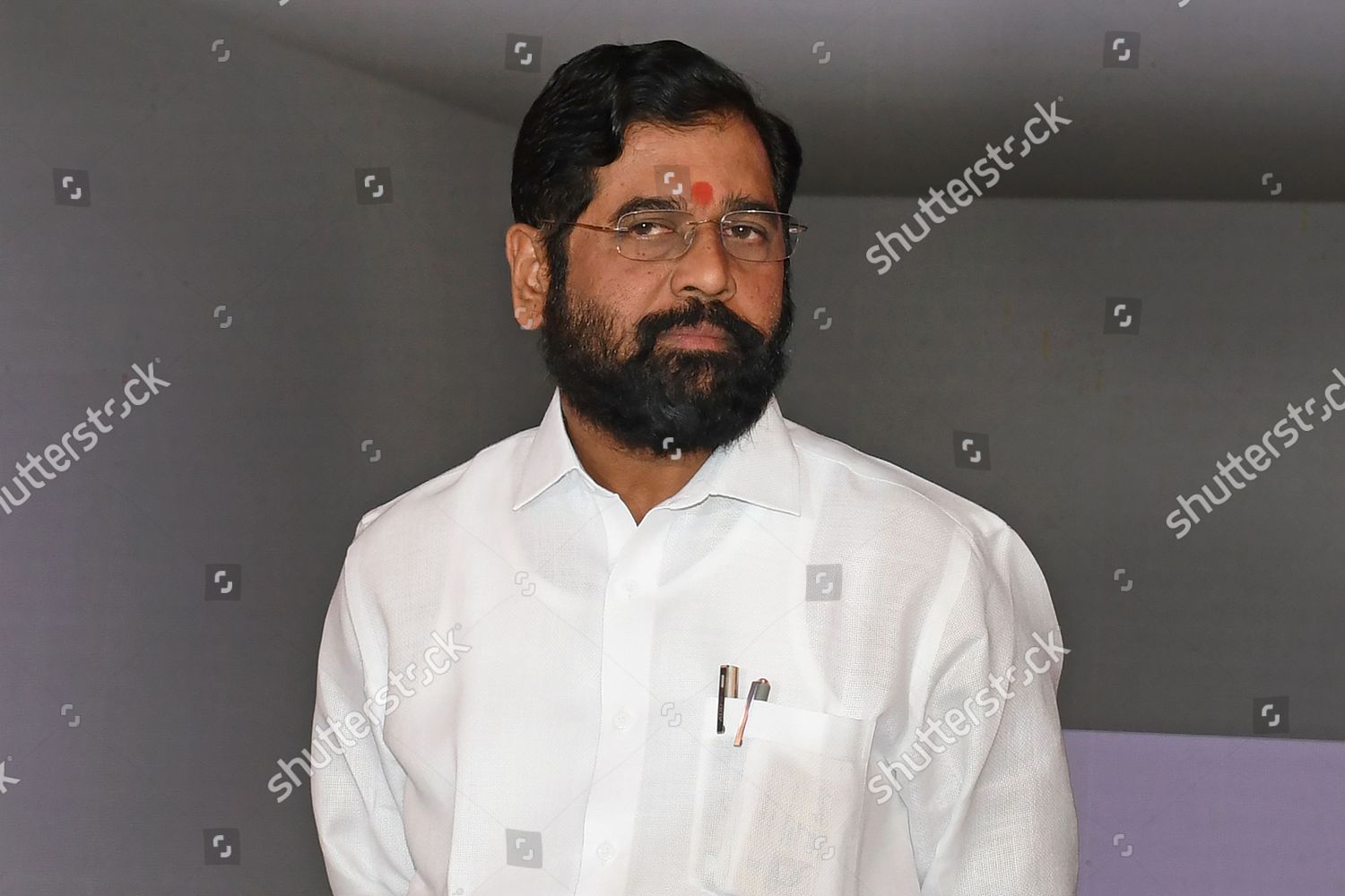 Maharashtra Chief Minister Eknath Shinde Poses Editorial Stock Photo ...