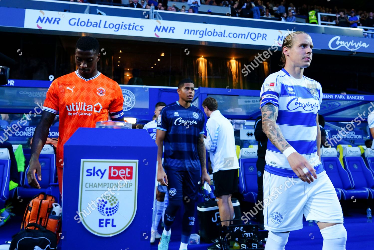 Stefan Johansen Qpr Marvin Ekpiteta Blackpool Editorial Stock Photo