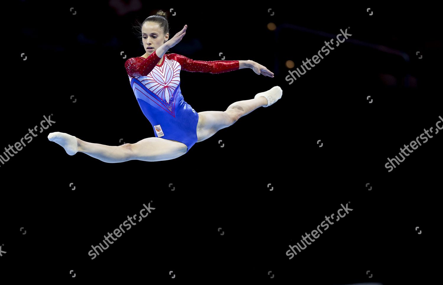 Naomi Visser Action During Gymnastics Allround Editorial Stock Photo