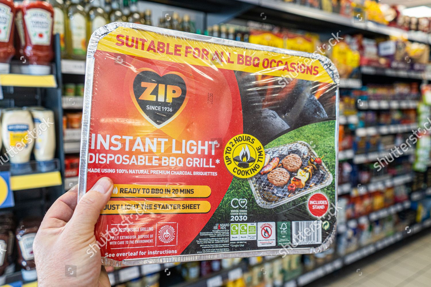 Disposable Bbqs Sold Tesco Supermarket Branch Editorial Stock Photo