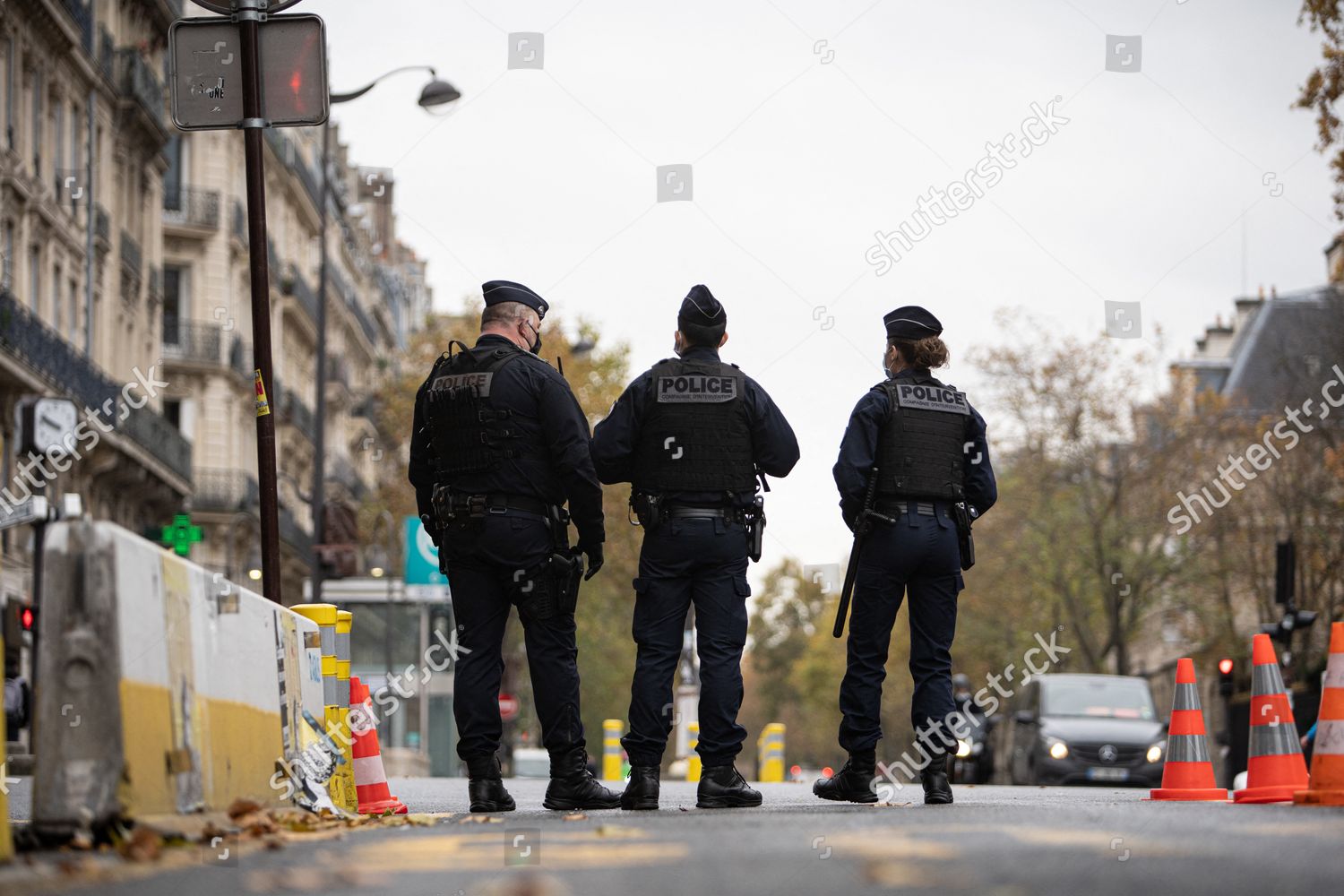 Police Officers Check Travel Documents Attestations Editorial Stock