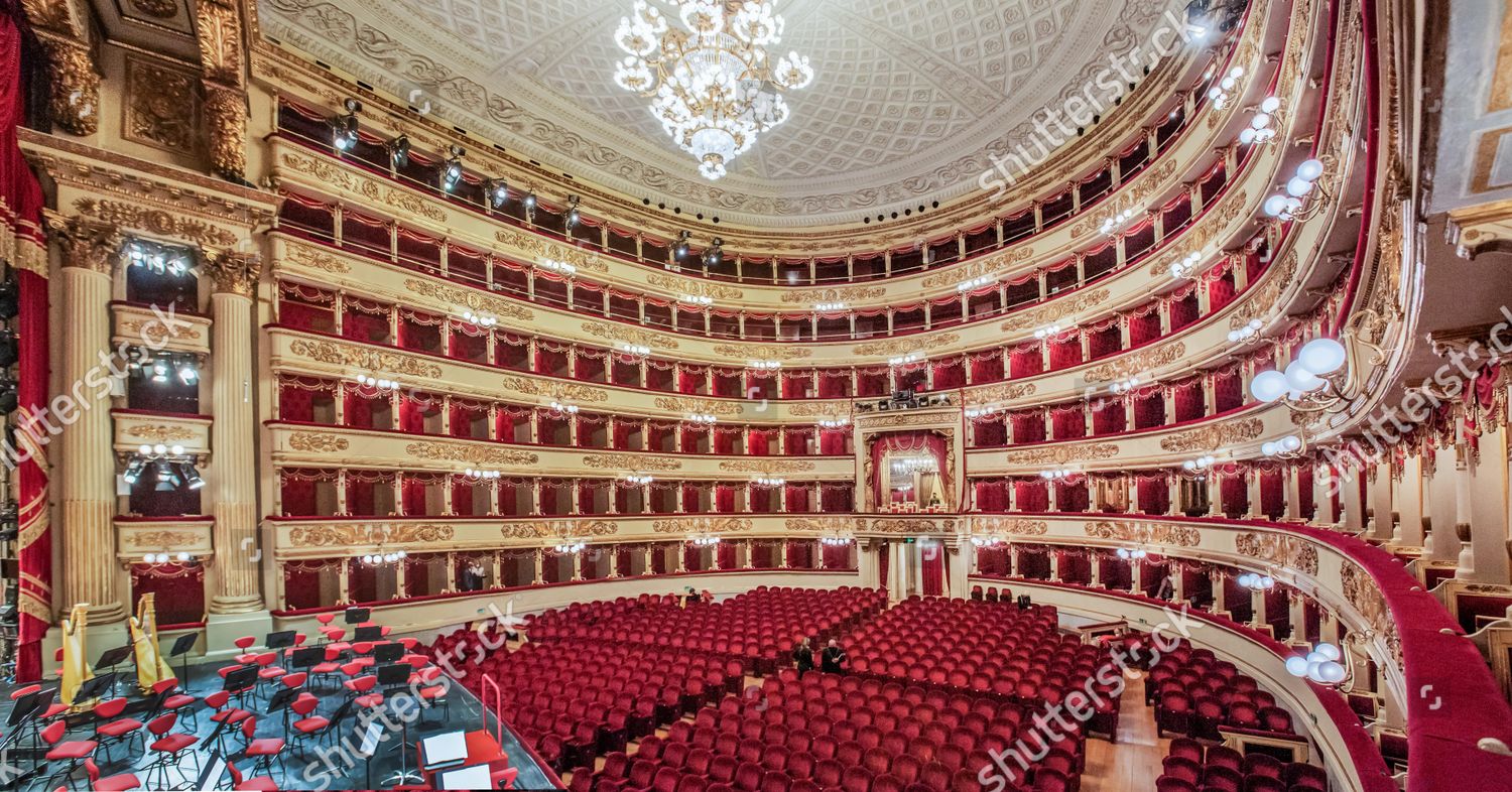 Auditorium Hall La Scala Teatro Alla Editorial Stock Photo - Stock