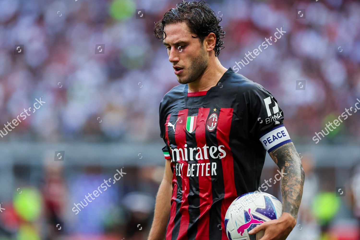 Davide Calabria Ac Milan Looks On Editorial Stock Photo - Stock Image