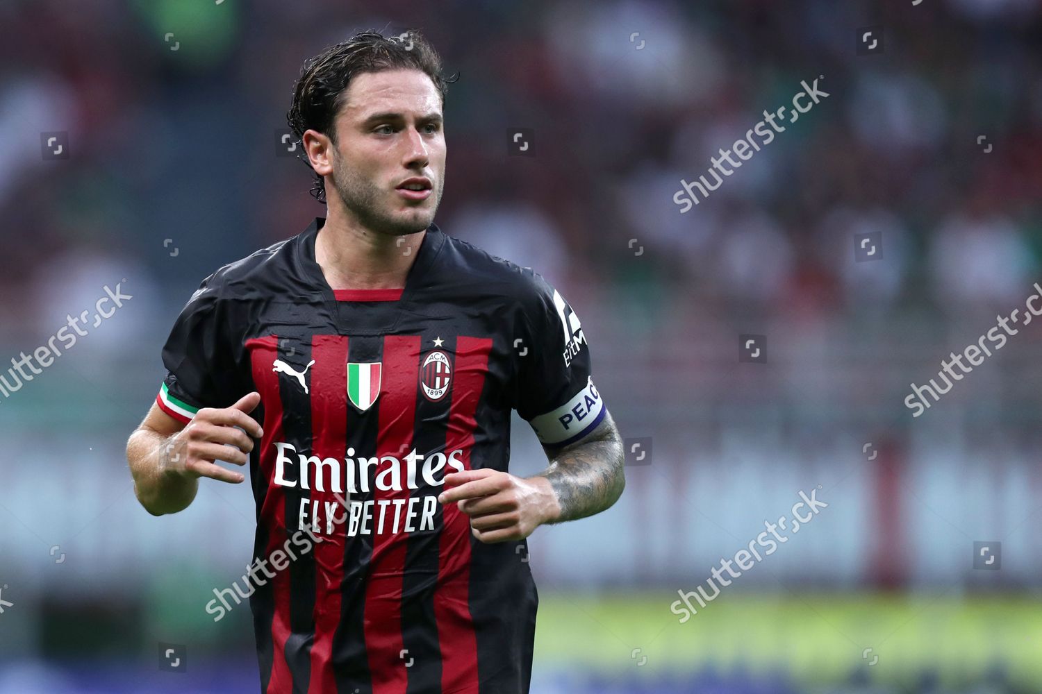 Davide Calabria Ac Milan Looks On Editorial Stock Photo - Stock Image