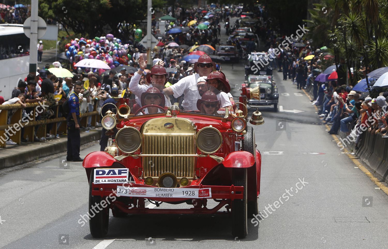 Old Classic Cars Driven During 25th Editorial Stock Photo - Stock Image