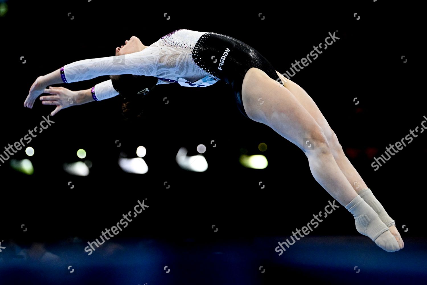 Italys Angela Andreoli Competes During Floor Editorial Stock Photo