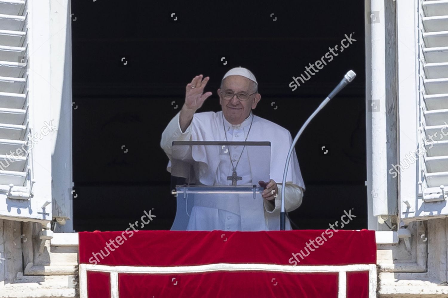 Pope Francis Leads Sundays Angelus Prayer Editorial Stock Photo - Stock ...