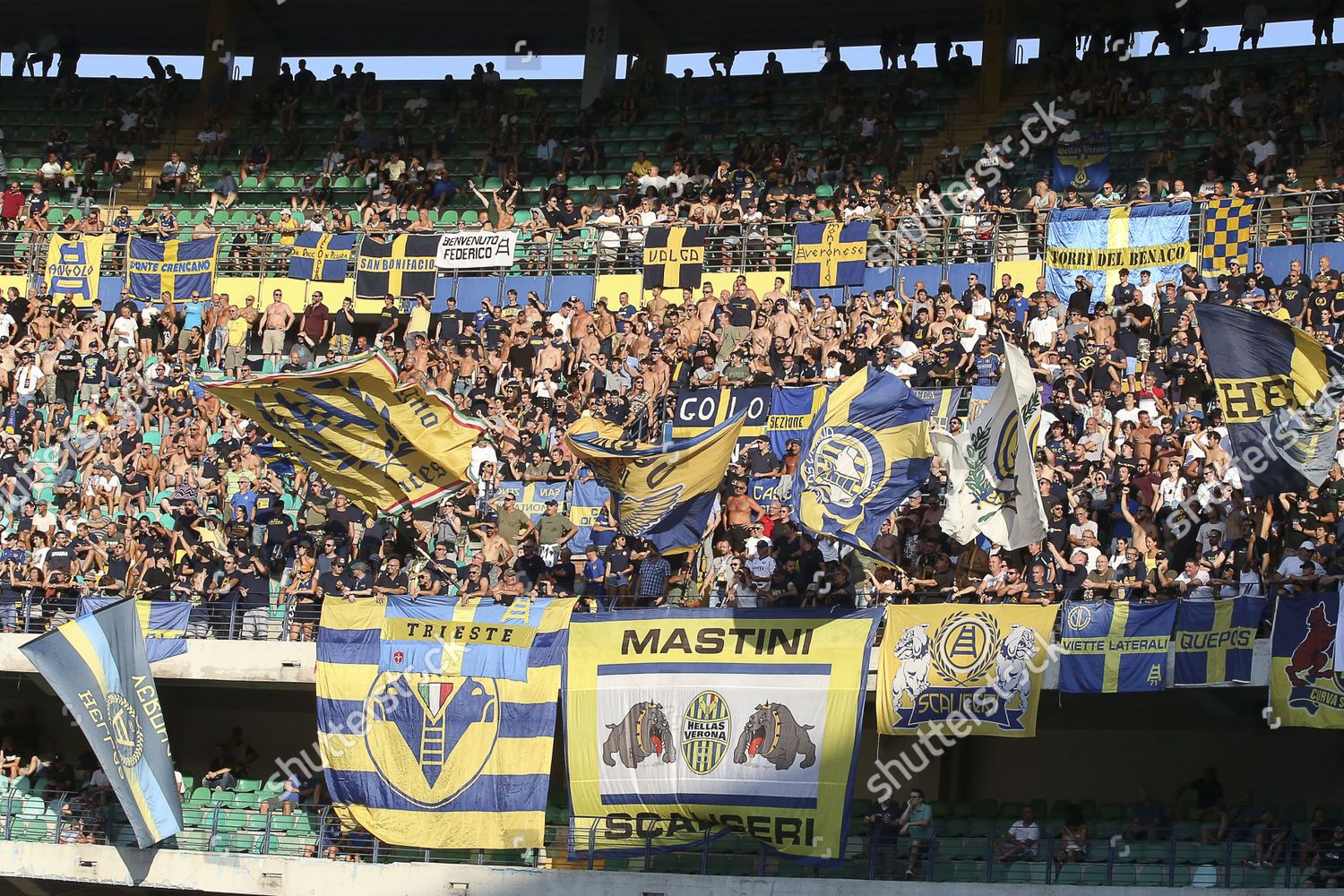 Hellas Verona Fans Show Their Support Editorial Stock Photo - Stock ...