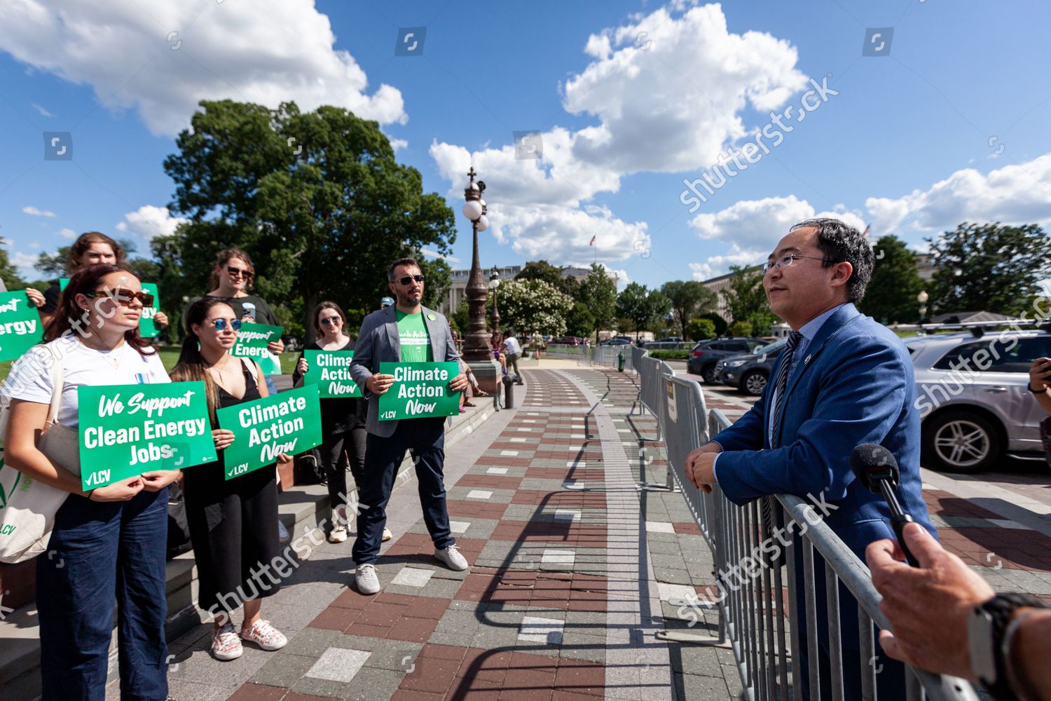 Representative andy kim nj speaks climate editorial stock photo stock