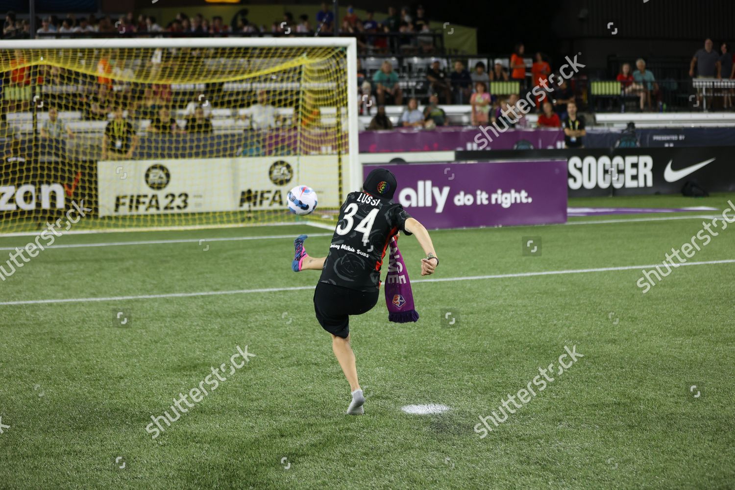 Fan Kick Penalty Kick During Break Editorial Stock Photo Stock Image