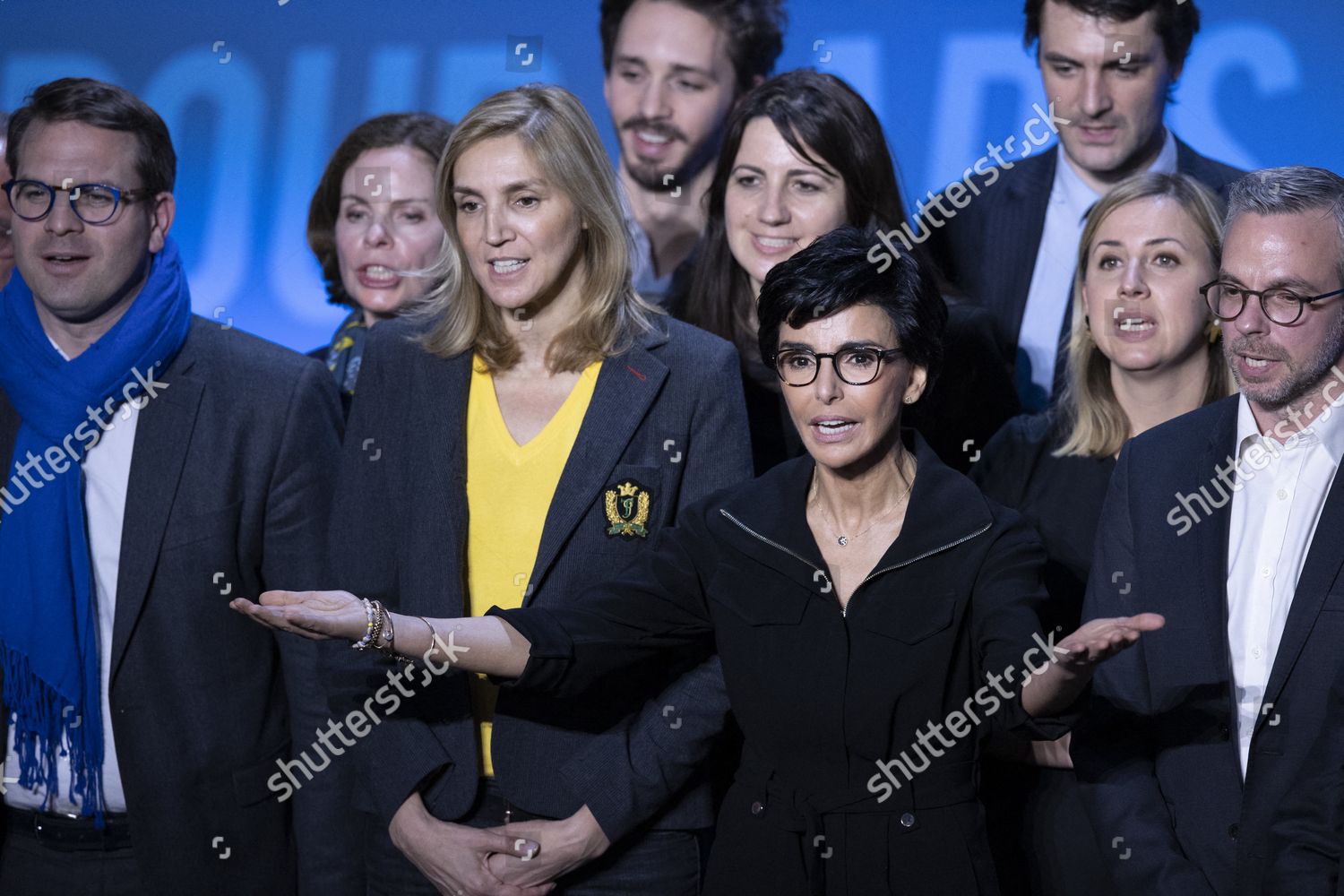 Rachida Dati End Her Meeting Paris Editorial Stock Photo - Stock Image ...