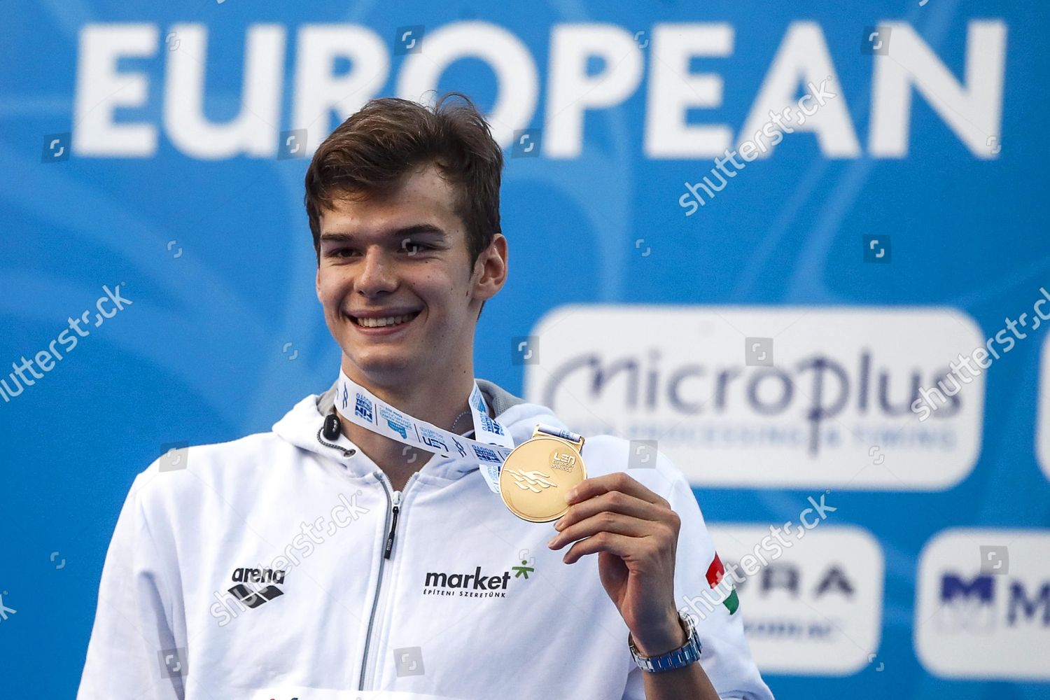 Gold Medalist Hubert Kos Hungary Poses Editorial Stock Photo - Stock ...