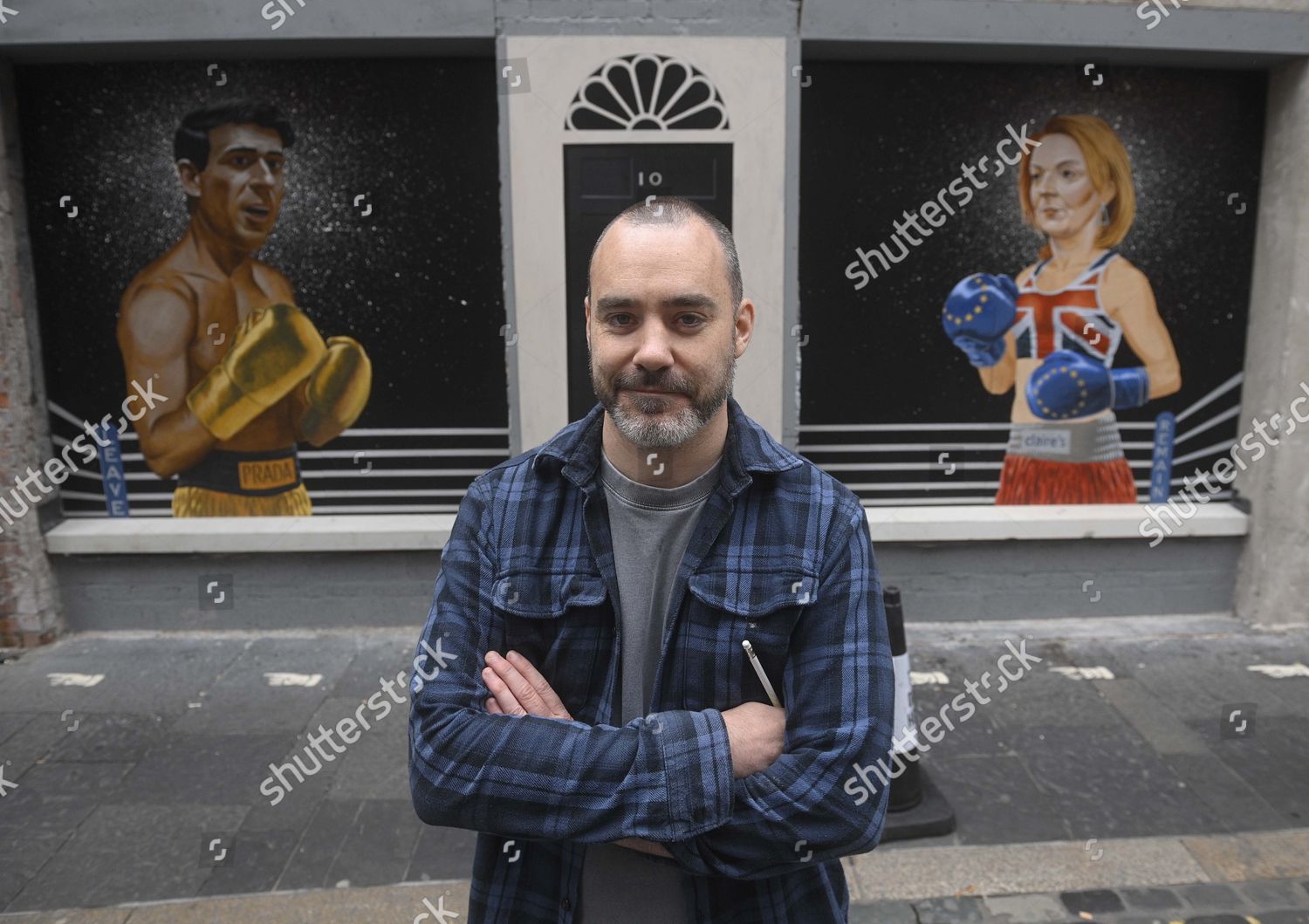 Belfast Artist Ciaran Gallagher Poses His Editorial Stock Photo Stock