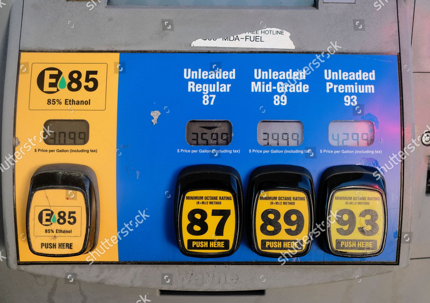 Meijer Gas Pump Lists Gas Prices Editorial Stock Photo Stock Image