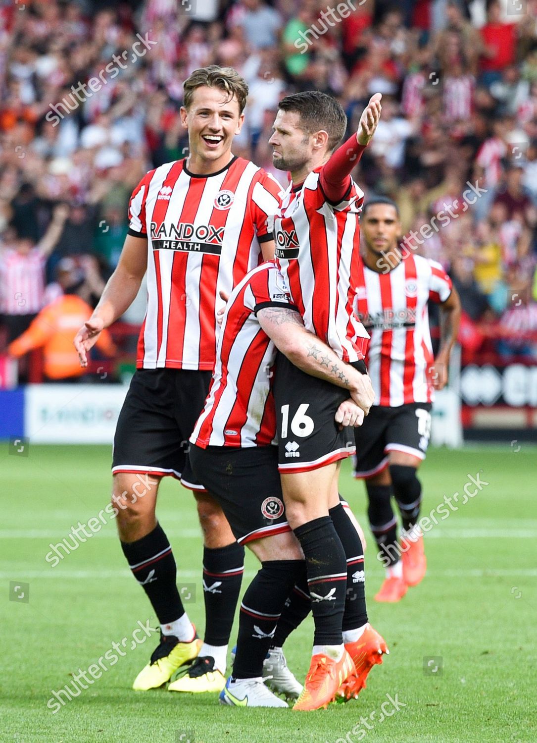 Oliver Norwood Sheffield United Celebrates Scoring Editorial Stock ...