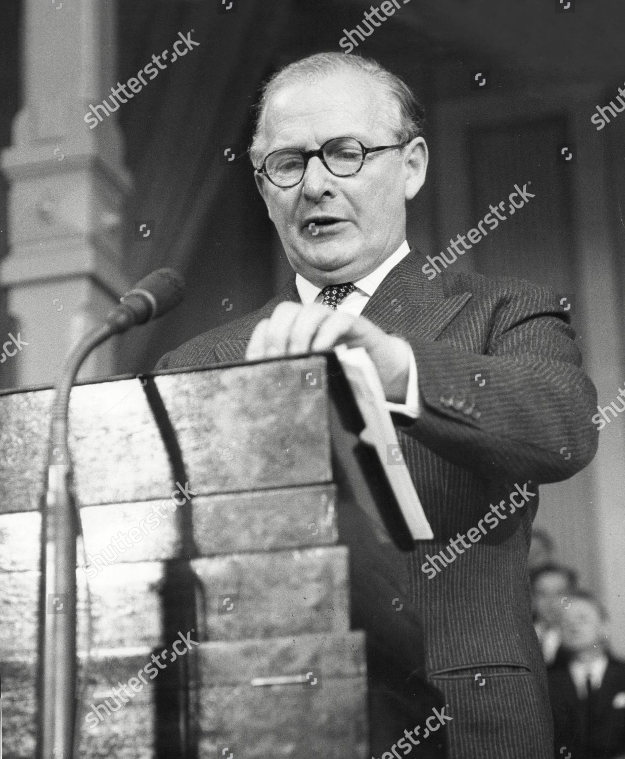 Mr Selwyn Lloyd Mp Speaking Conservative Editorial Stock Photo - Stock ...