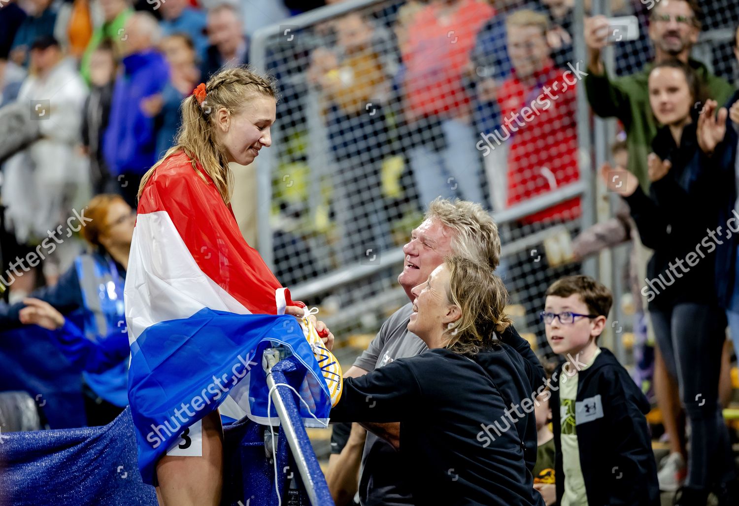 Femke Bol Celebrates Win Her Parents Editorial Stock Photo - Stock ...