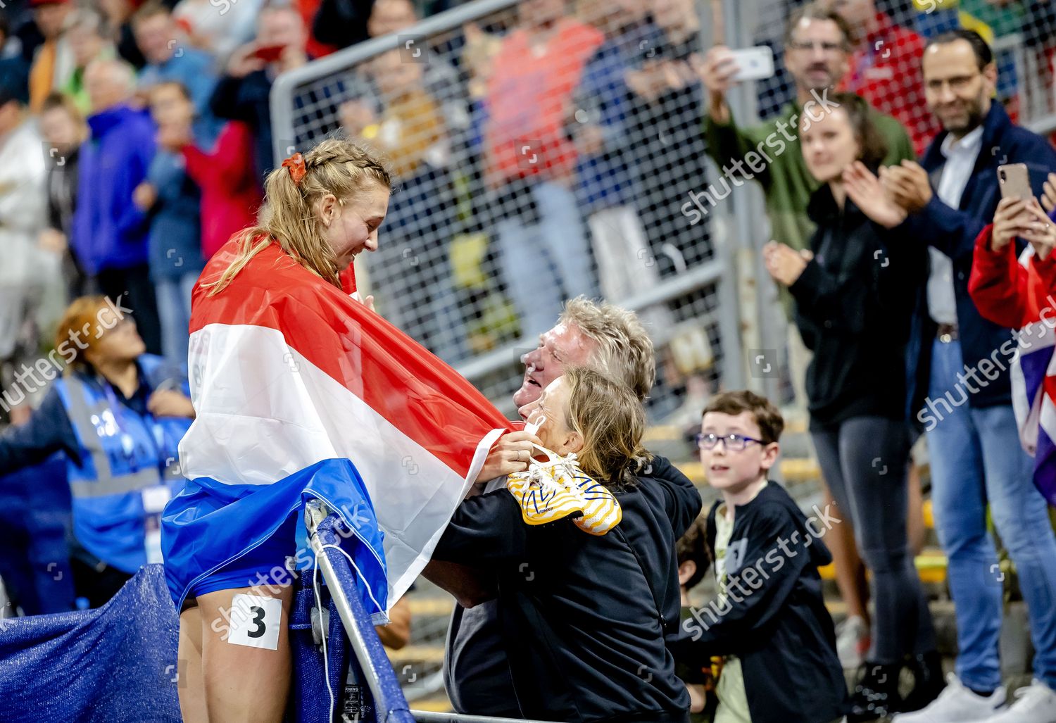 Femke Bol Celebrates Win Her Parents Editorial Stock Photo - Stock ...