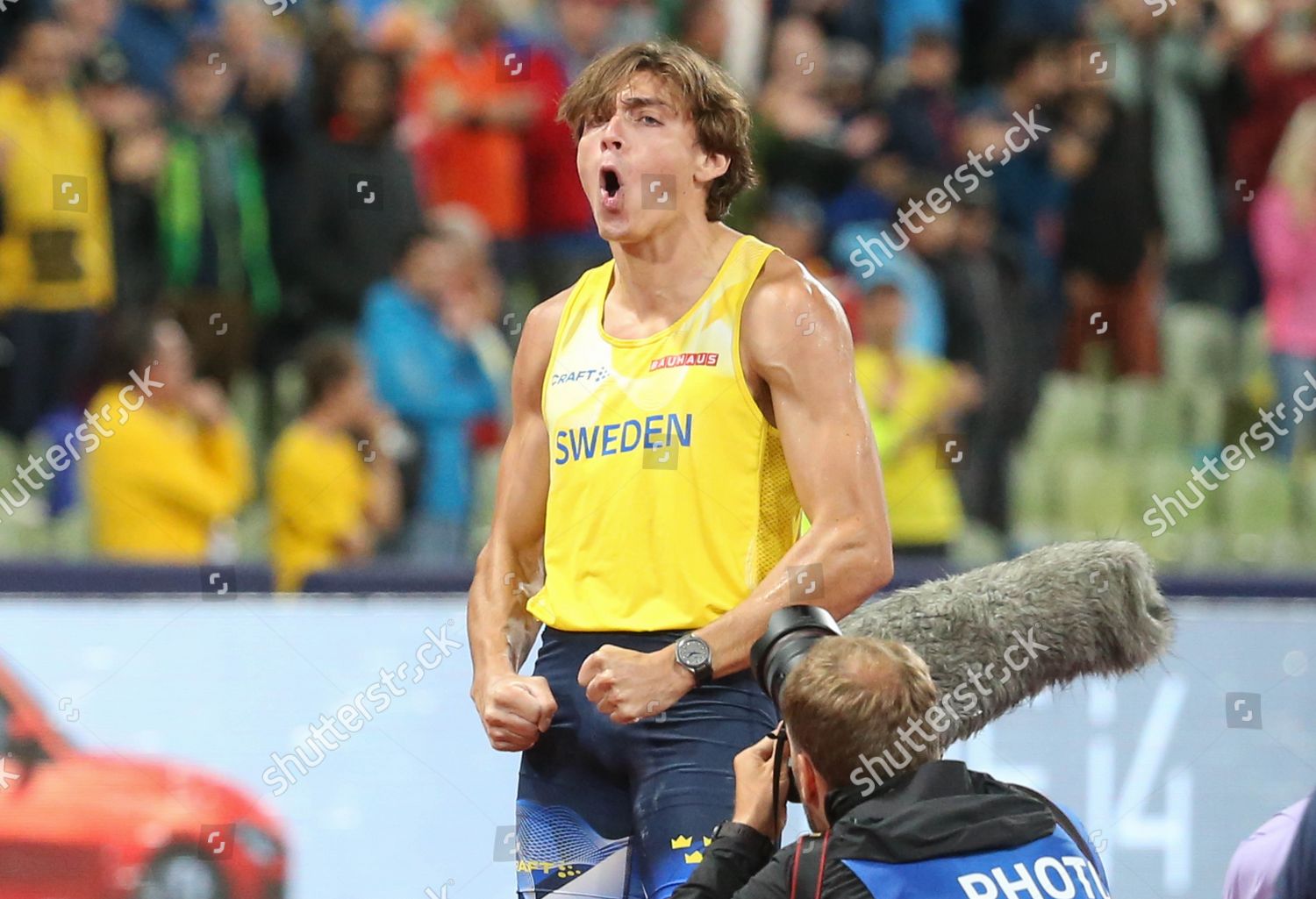 Armand Duplantis Sweden Gold Medal During Editorial Stock Photo Stock