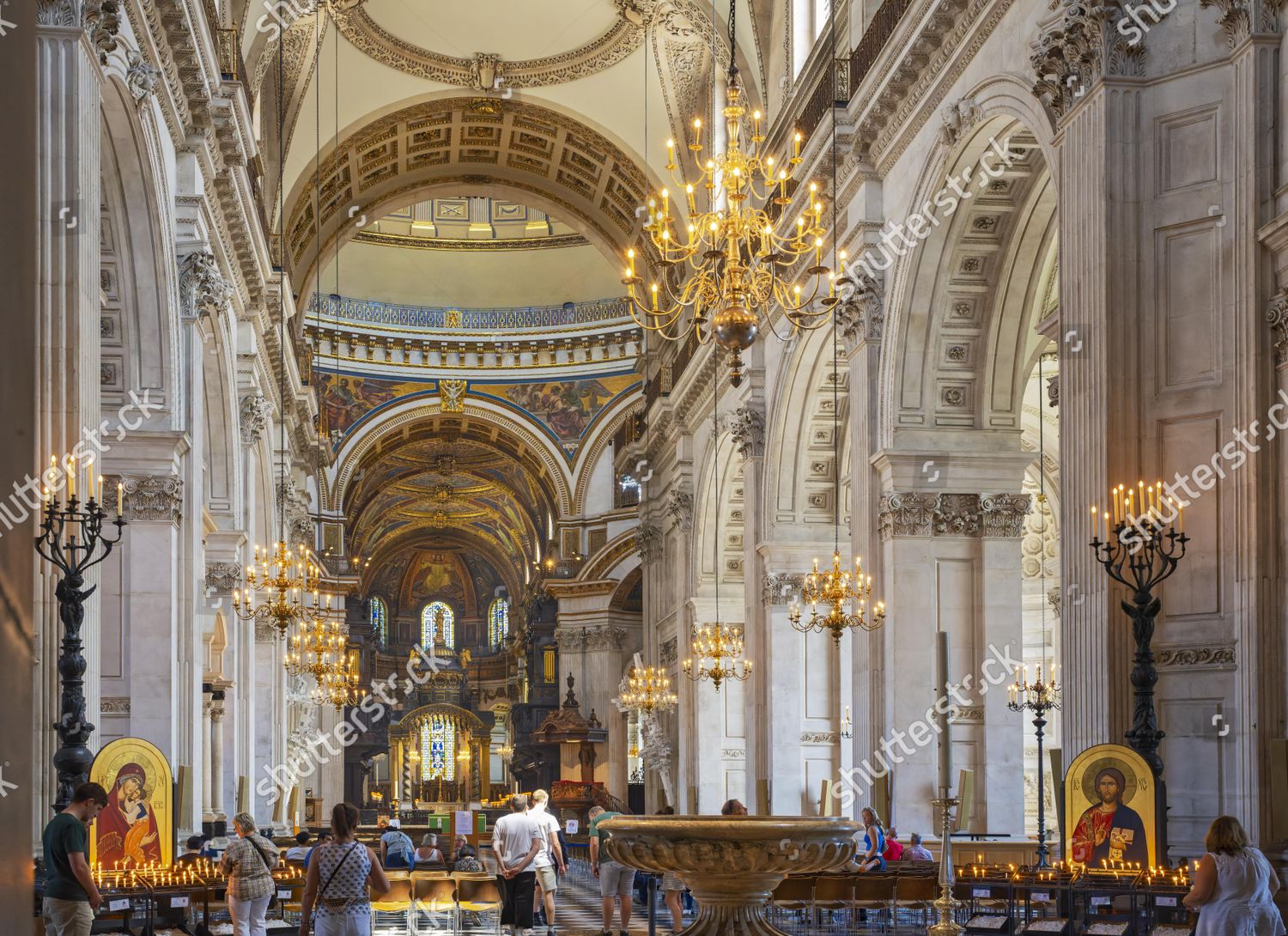 St Pauls Cathedral Interior London England Editorial Stock Photo ...