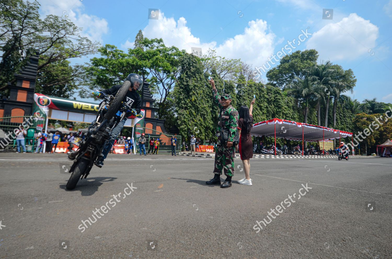 One Motorcycle Jockeys Exhibiting Tire Lifting Editorial Stock Photo Stock Image Shutterstock