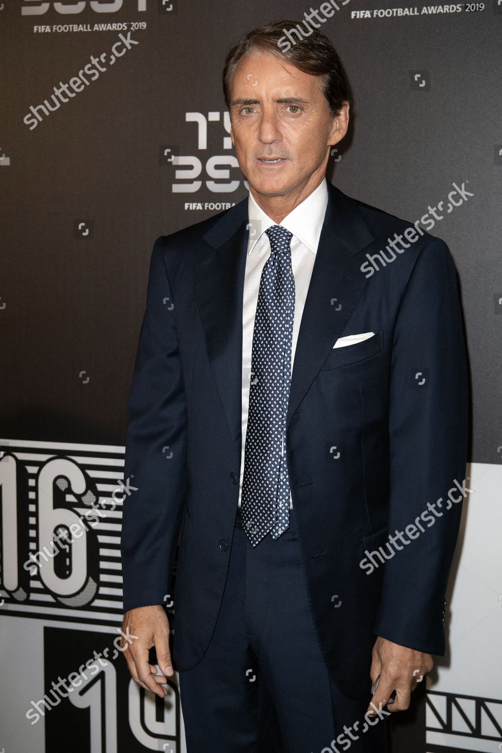 Roberto Mancini Attends Green Carpet Prior Editorial Stock Photo