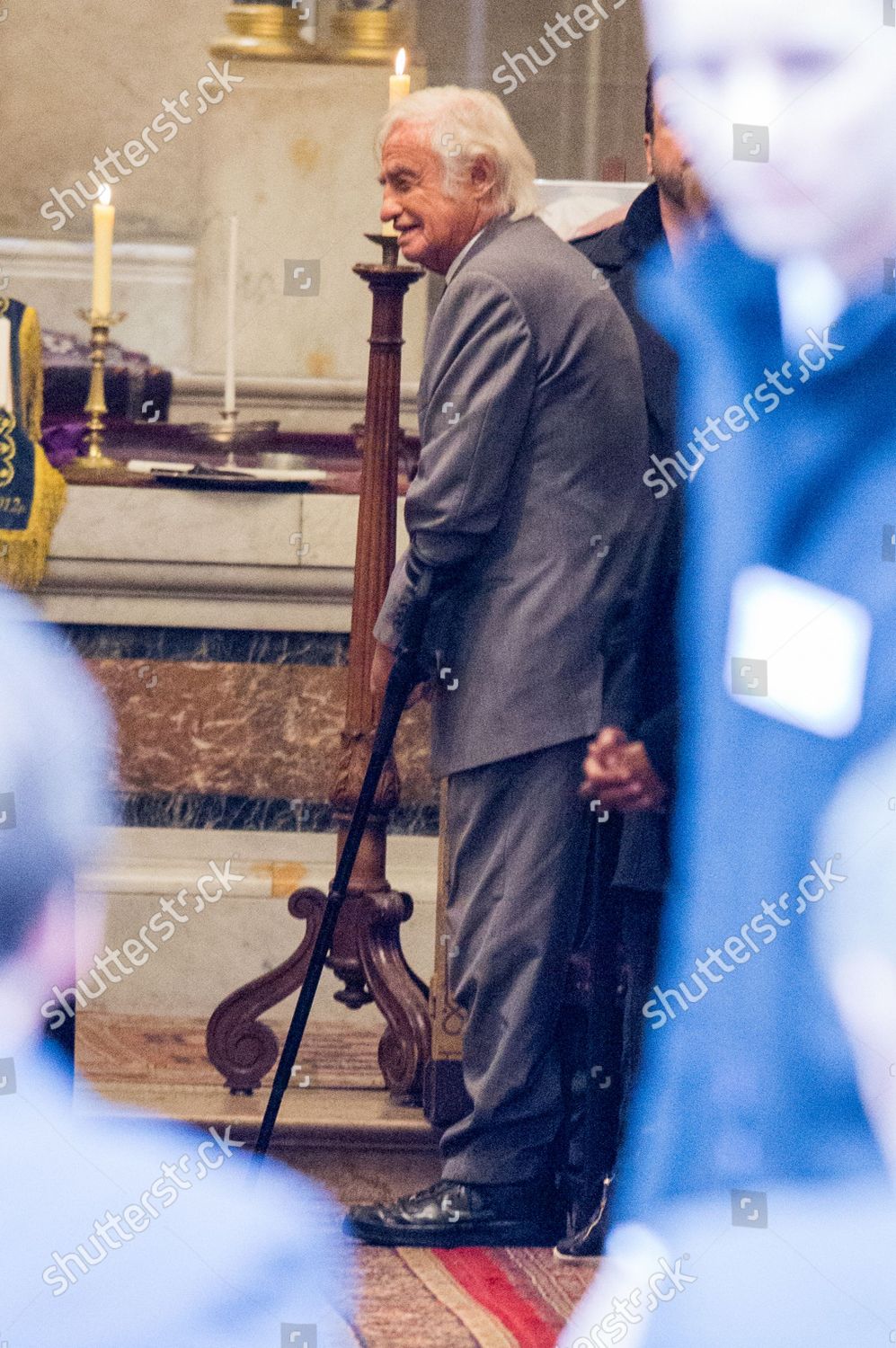 Jeanpaul Belmondo Funeral French Actor Screenwriter Editorial Stock