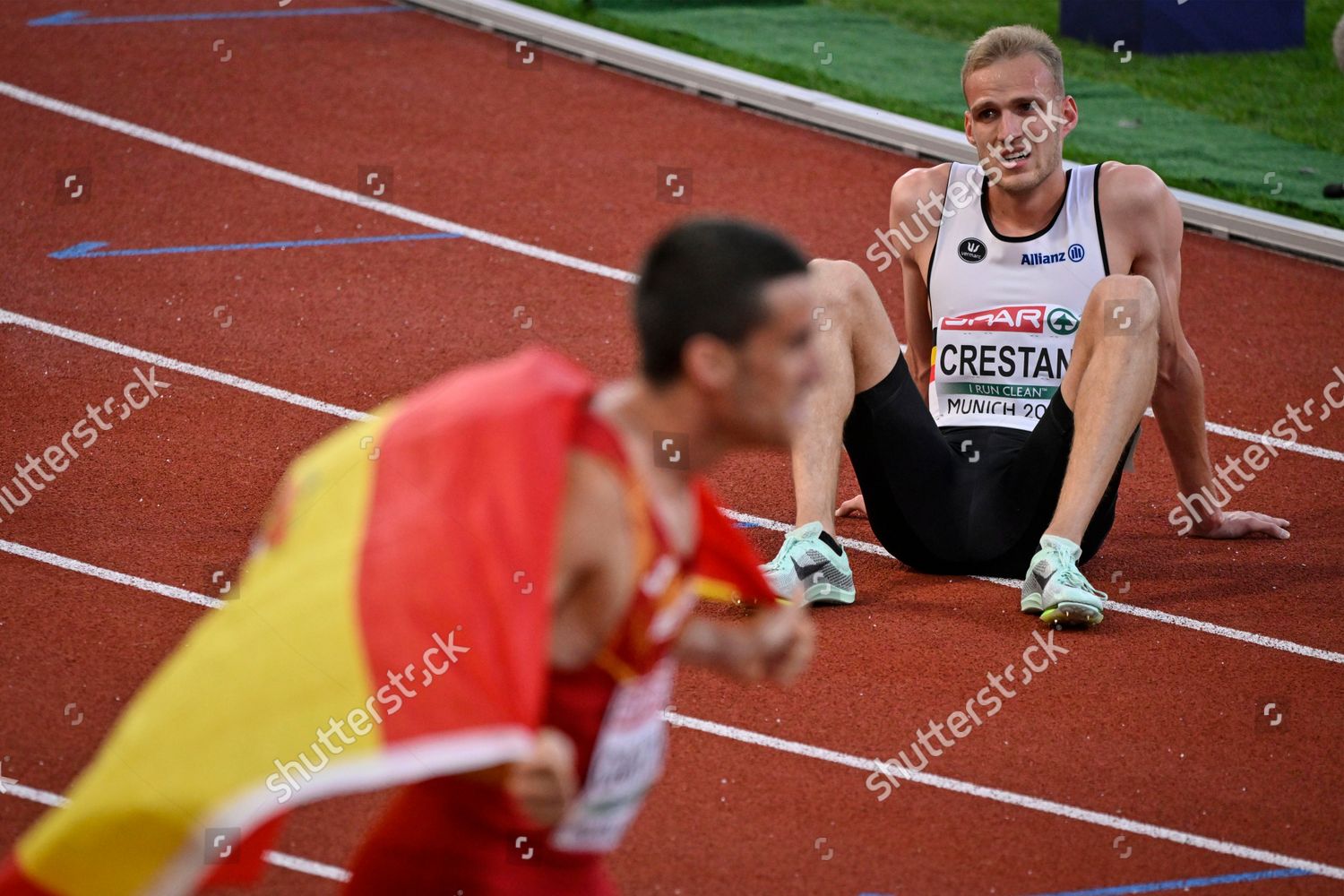 Belgian Athlete Eliott Crestan Pictured After Editorial Stock Photo