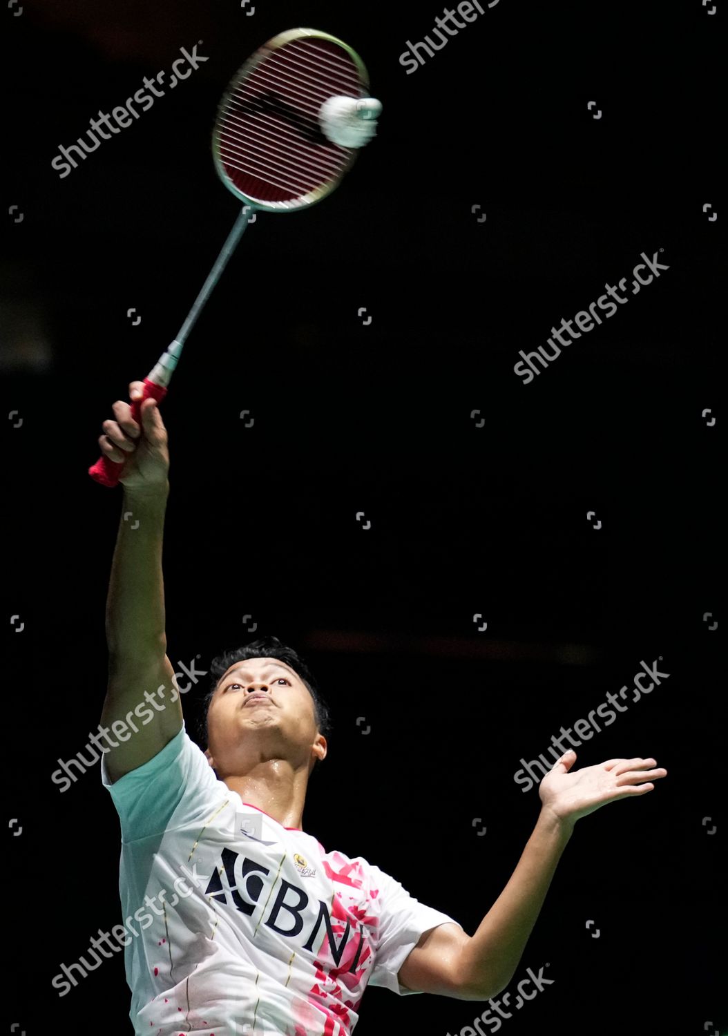 Anthony Sinisuka Ginting Indonesia Action Against Editorial Stock Photo ...