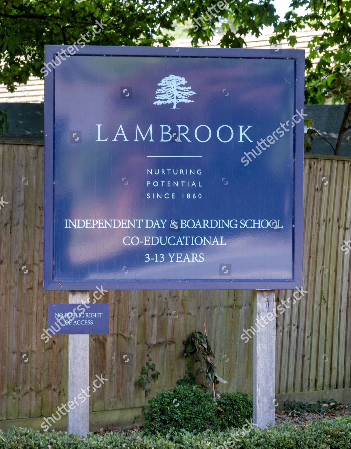 entrance-lambrook-school-day-boarding-school-editorial-stock-photo