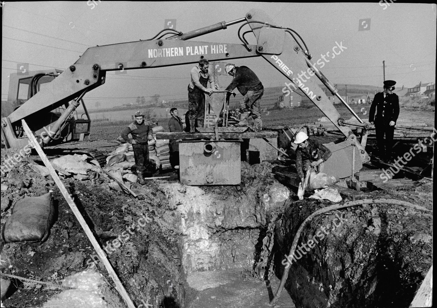 Slurry Pumped Into Manmade Trench One Editorial Stock Photo - Stock ...