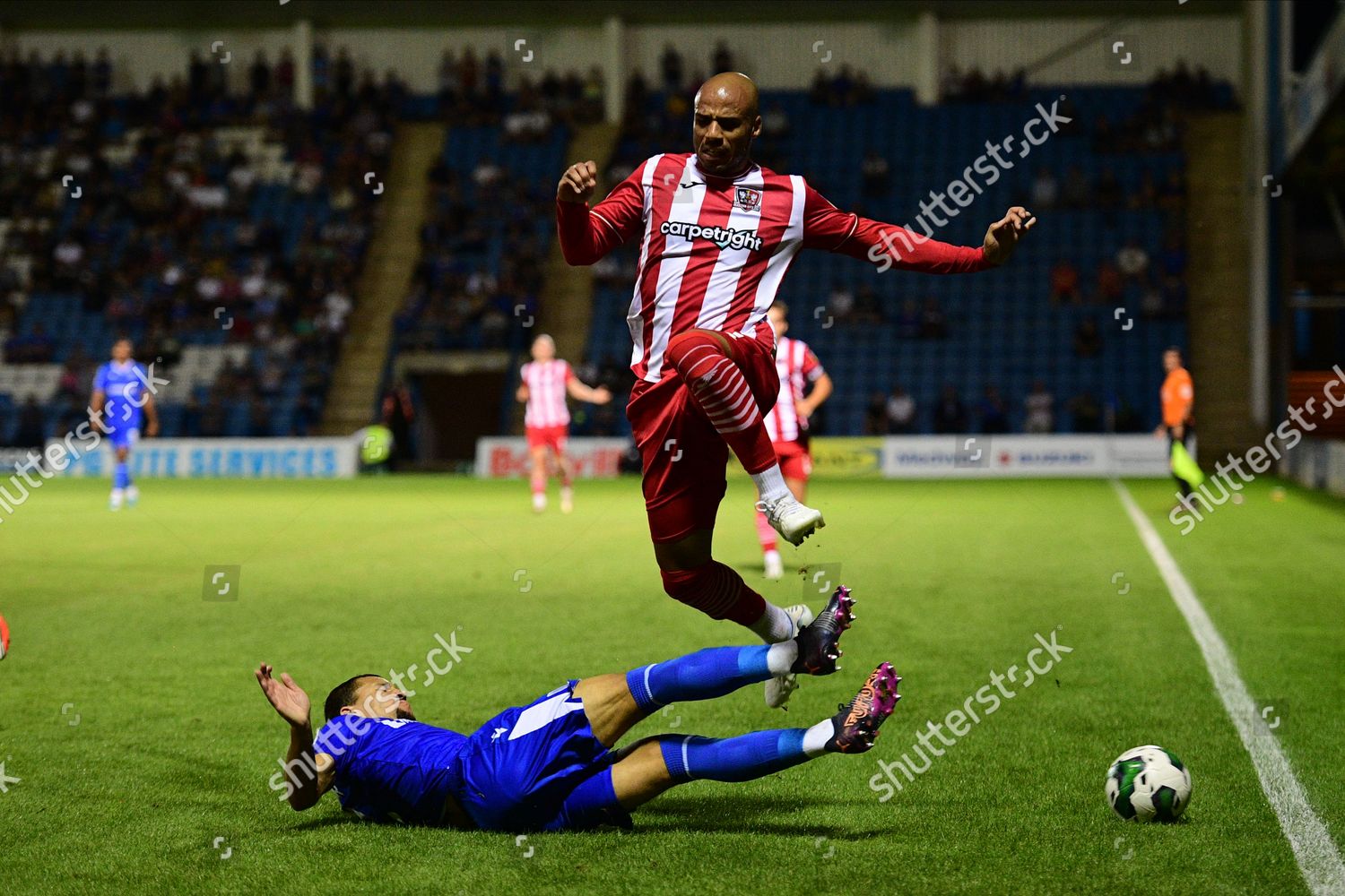 Cheye Alexander Gillingham Commits Sliding Tackle Editorial Stock Photo ...