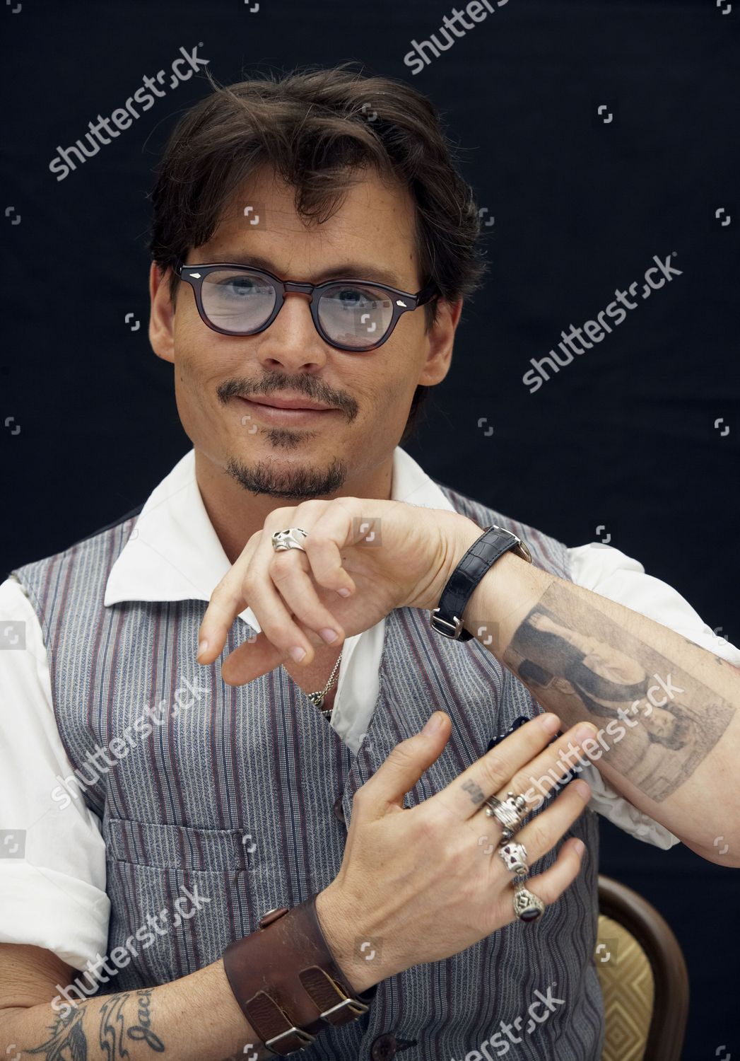 Johnny Depp Displaying His Tattoos Editorial Stock Photo  Stock Image   Shutterstock