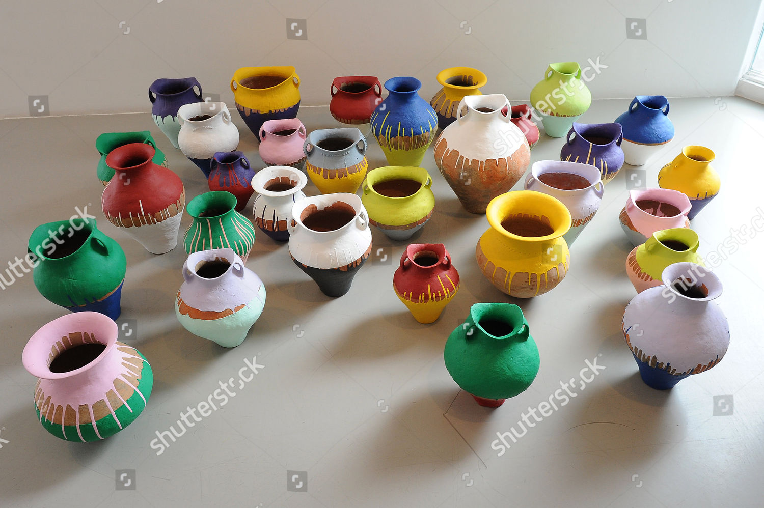 Coloured Vases By Ai Weiwei 2010 Editorial Stock Photo Stock