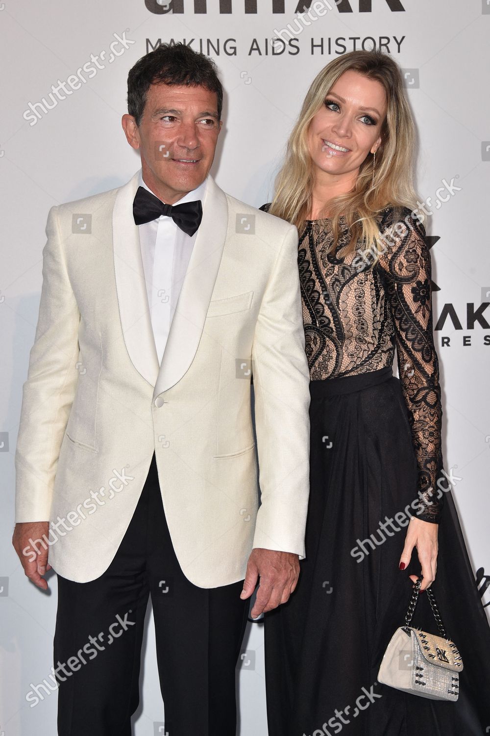 Antonio Banderas Nicole Kimpel Attend Amfar Editorial Stock Photo ...