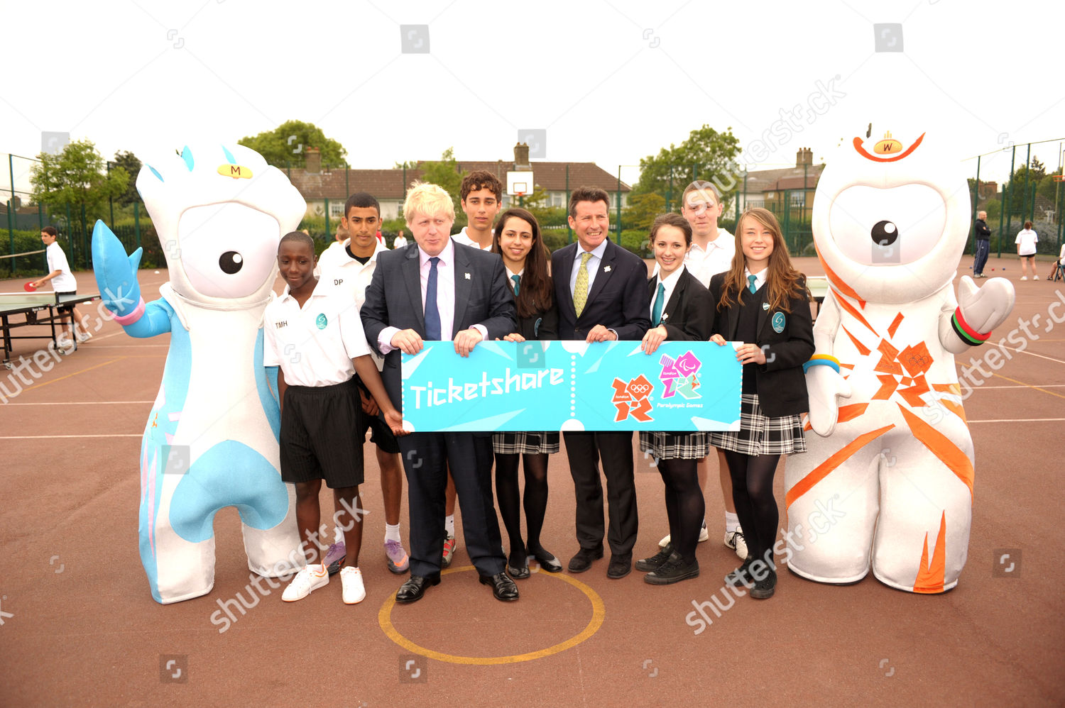 Boris Johnson Lord Sebastian Coe Schoolchildren Mascots Editorial Stock Photo Stock Image Shutterstock