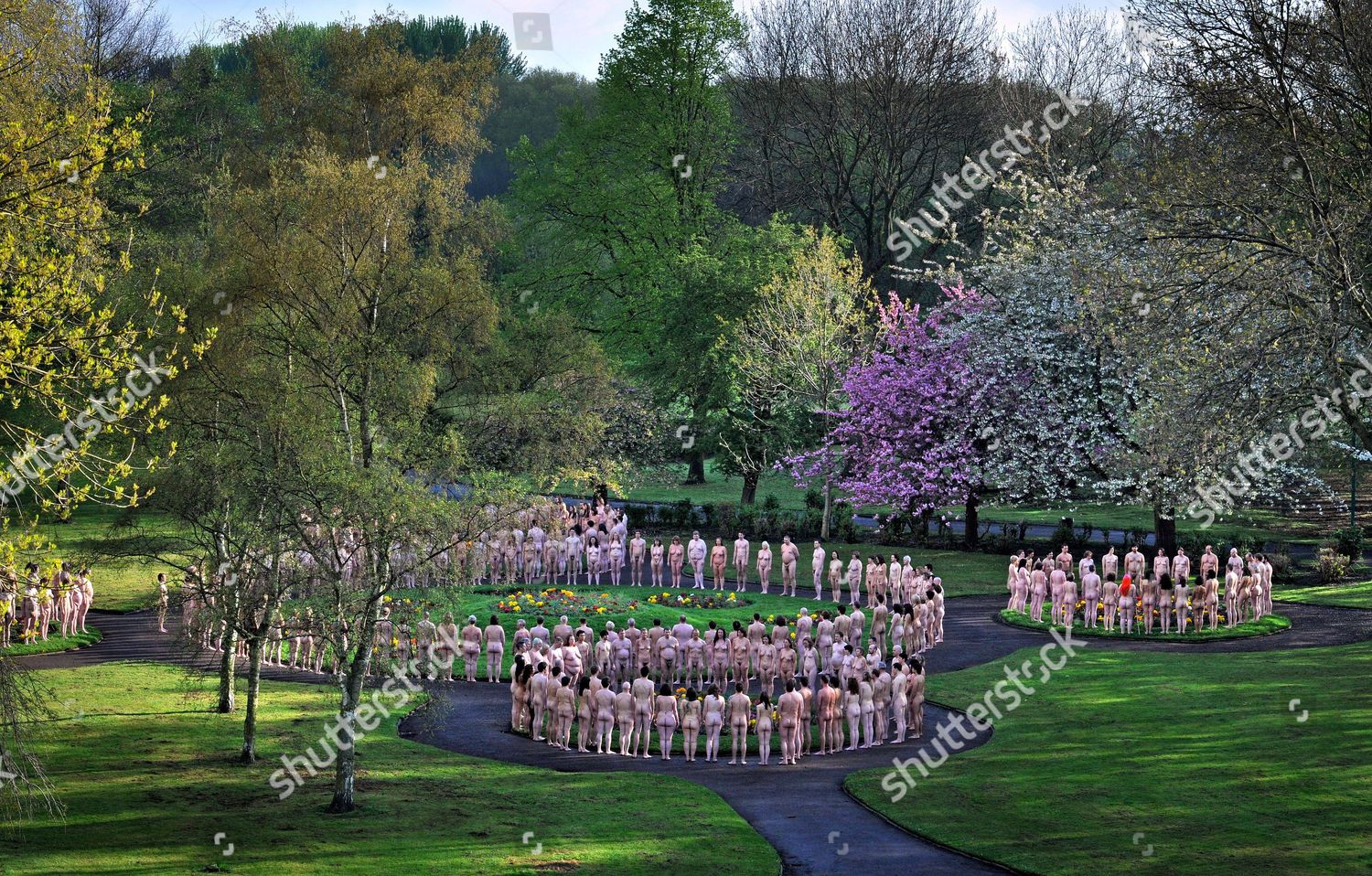 Spencer Tunick Hundreds Naked Volunteers Pose Editorial Stock Photo Stock Image Shutterstock