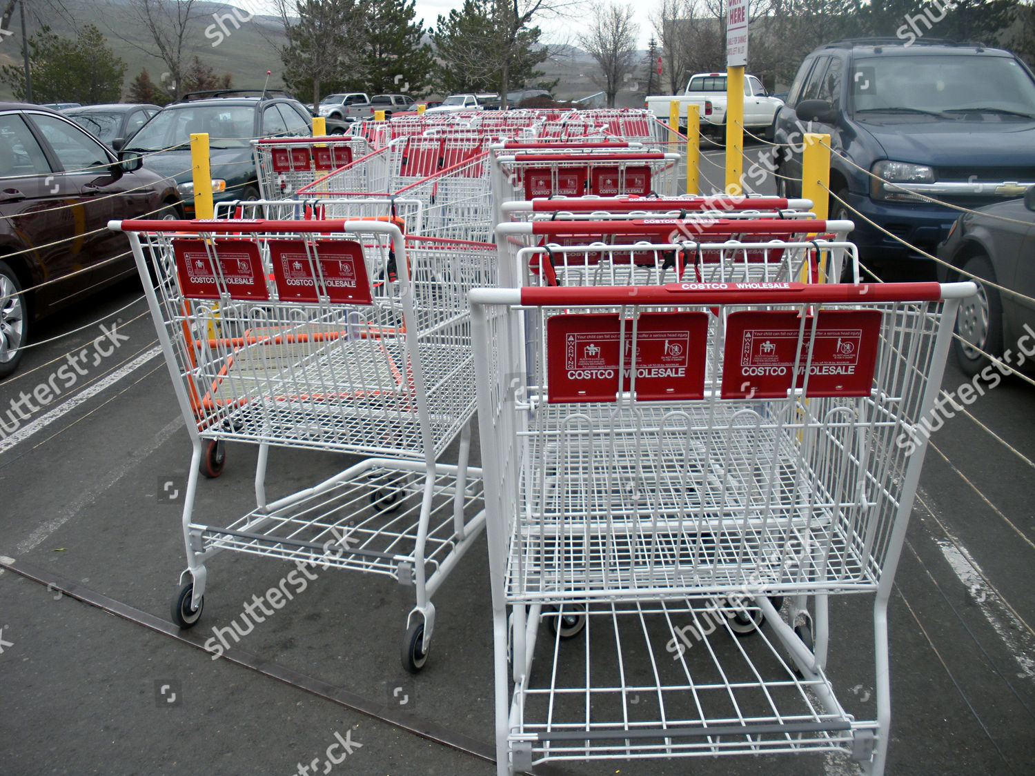 shopping trolleys car park costco supermarket editorial stock photo stock image shutterstock https www shutterstock com editorial image editorial shopping trolleys at costco in clarkston washington state america 15 feb 2011 1323909a