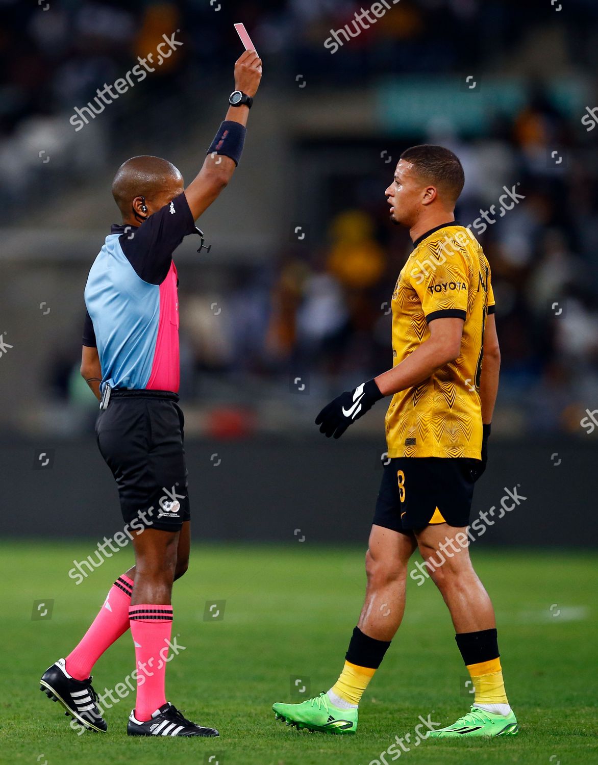 Yusuf Maart Kaizer Chiefs Sent Off Editorial Stock Photo - Stock Image ...