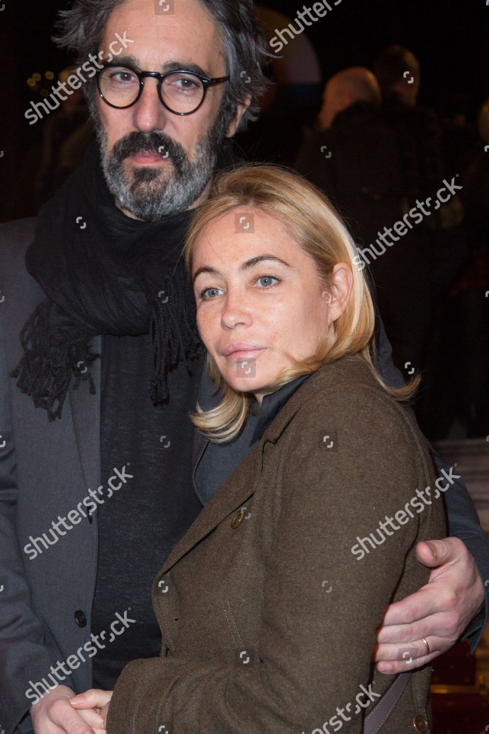 Emmanuel Beart Husband Frederic Chaudier Attends Editorial Stock Photo