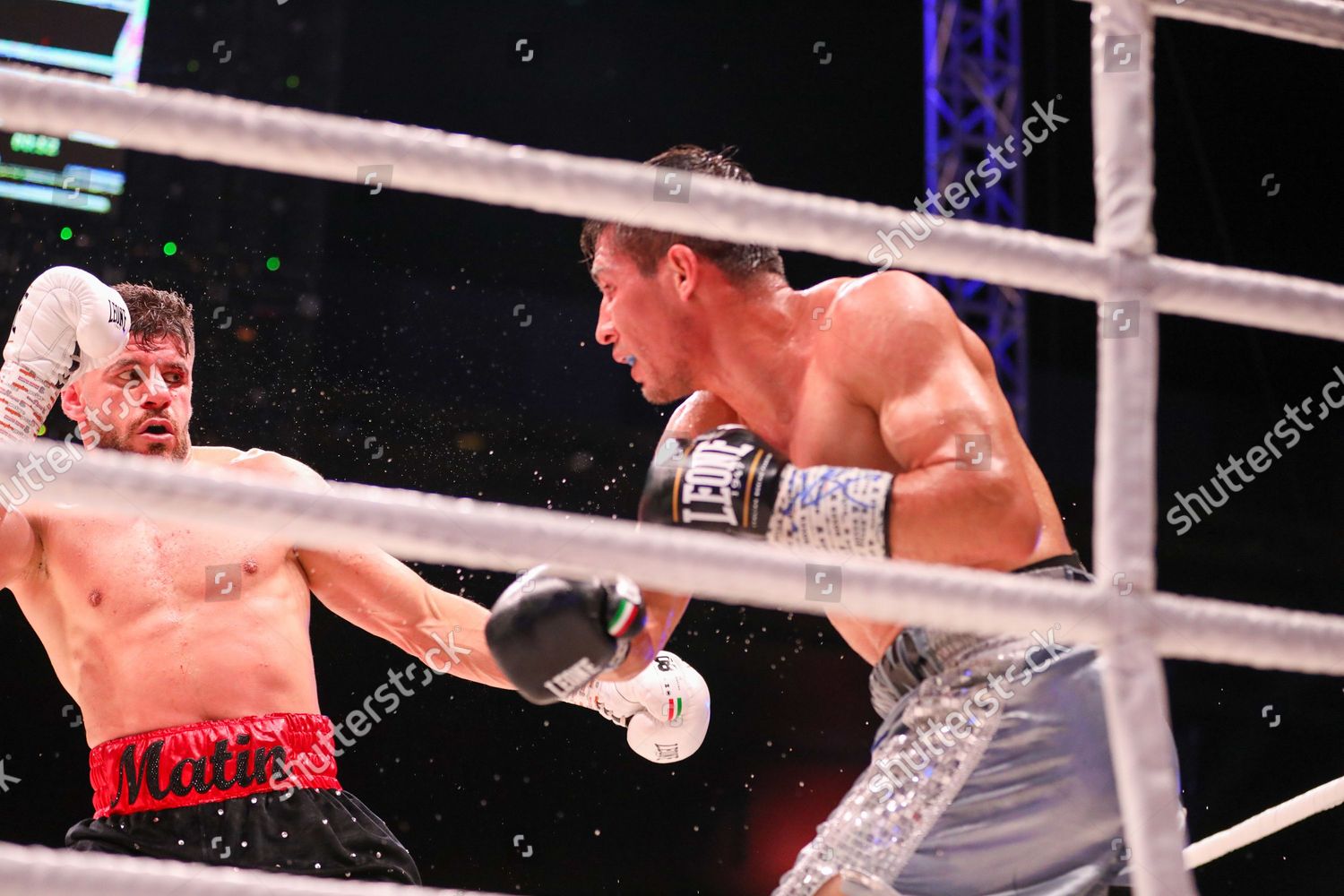 Florian Marku During Boxing Match Between Redaktionelles Stockfoto