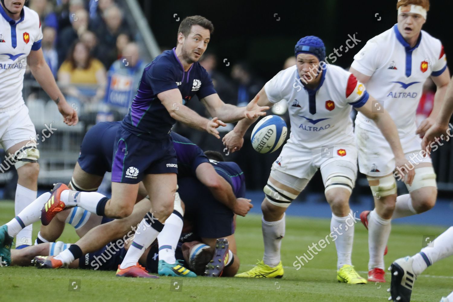 Scotlands Greig Laidlaw During Rugby Guinness Editorial Stock Photo