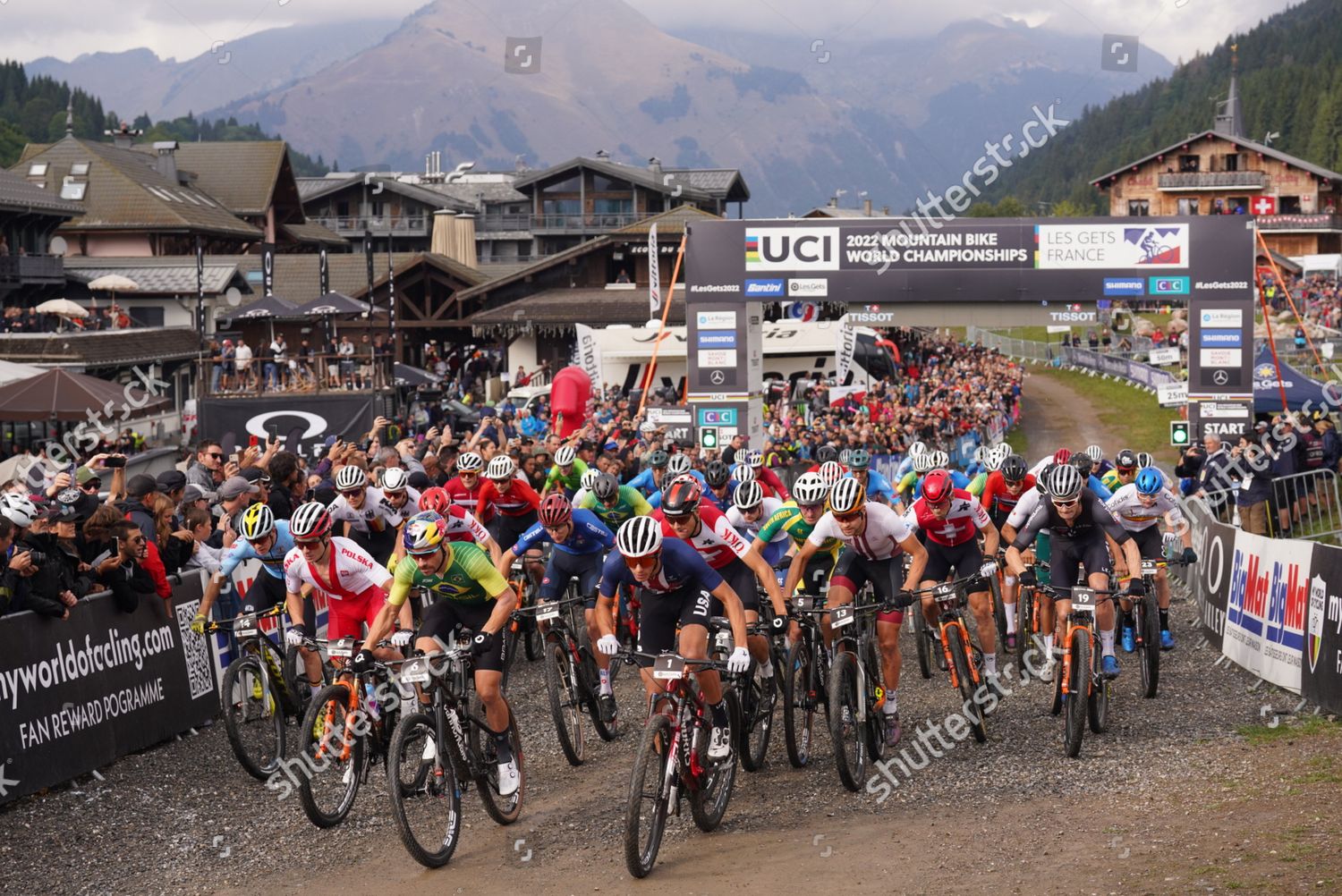 Start Race Uci Mountain Bike World Editorial Stock Photo Stock Image