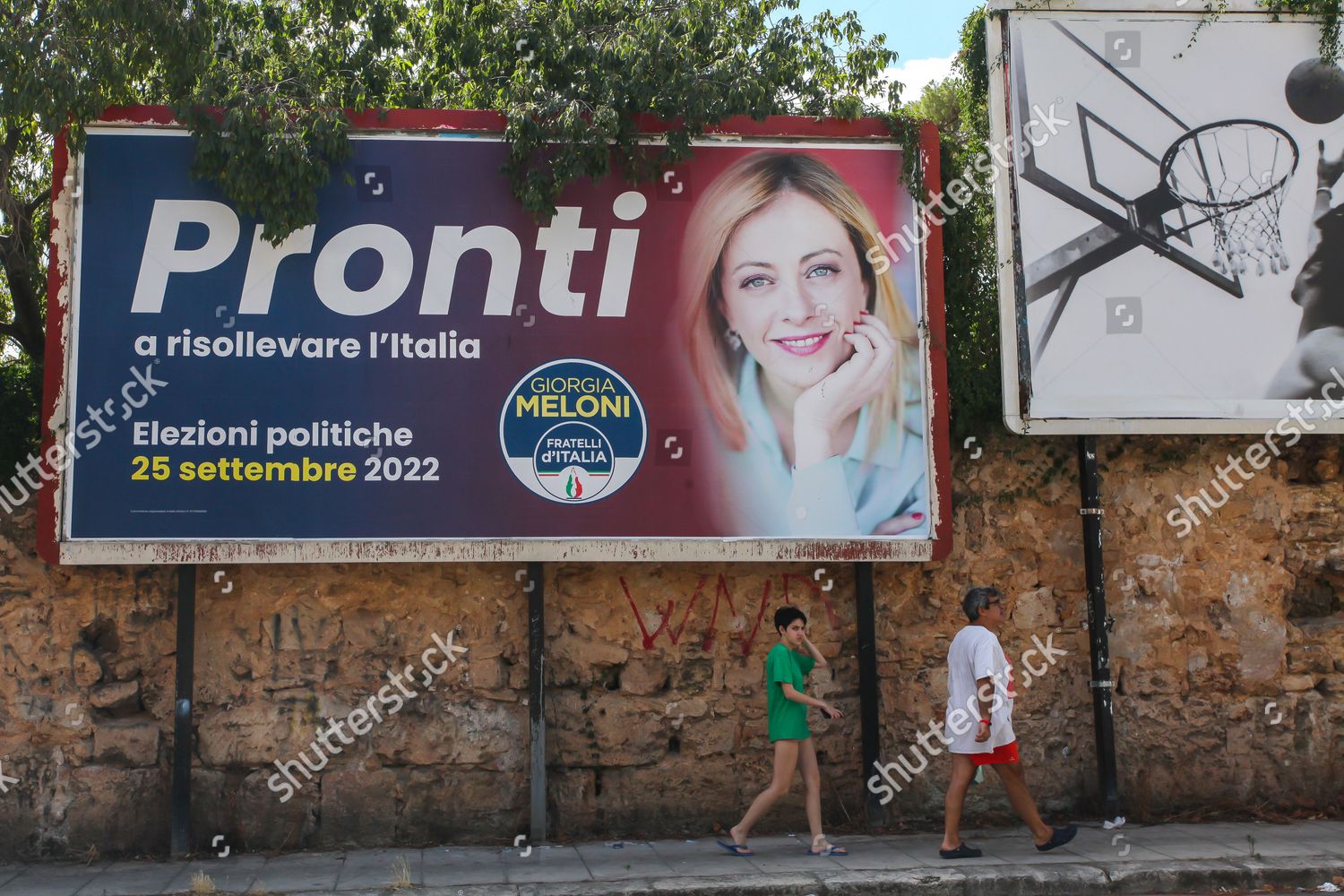 Elections Italy Electoral Campaign Giorgia Meloni Editorial Stock Photo ...